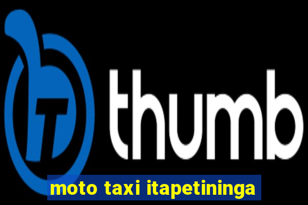 moto taxi itapetininga